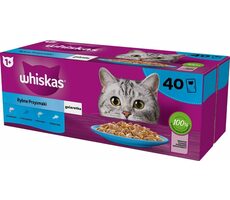 Whiskas Fish Favorites in Gelee 40 x 85 g / Beutel für Katzen