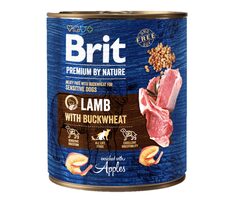Brit Premium by Nature Lamm mit Buchweizen (61858) 800 g / Dose für Hunde / empfindliche Verdauung