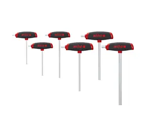 Wiha 45620 ComfortGrip Quergriff-Steckschlüsselsatz 6-teilig / Sechskant mit seitlichem Arbeitsteil / 2,5-8 mm
