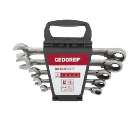 Gedore 3300872 / Satz Doppelflachschlüssel / 8 - 19 / 5-tlg