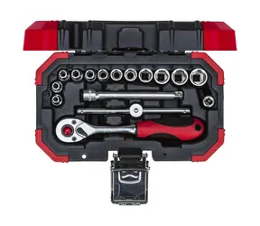 Gedore 3300050 / Ratschen- und Verlängerungsset / 1/4" / 16-tlg