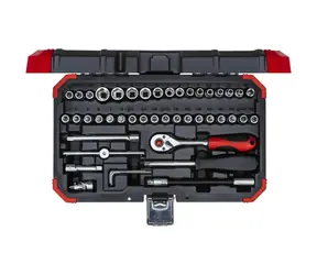 Gedore 3300052 / Ratschen- und Verlängerungsset / 1/4" / 46-tlg 