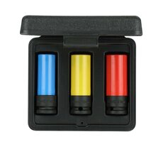 Gedore 3300578 / Satz Sicherheits-Schlagköpfe / 1/2" / 3-tlg