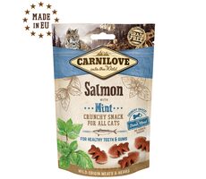 CARNILOVE Cat Crunchy Snack Lachs & Minze 50 g / Knuspriger Leckerbissen für Katzen