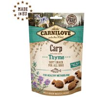 CARNILOVE Dog Soft Carp & Thymian 200 g / Halbweicher Leckerbissen für Hunde 