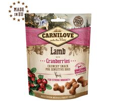 CARNILOVE Dog Fresh Crunchy Lamb & Cranberries 200 g / Knuspriger Leckerbissen für Hunde 