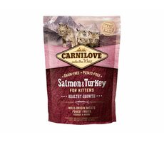 CARNILOVE Katze, getreidefrei, Lachs und Truthahn, Kätzchen, gesundes Wachstum, 400 g / Alleinfuttermittel für Kätzchen