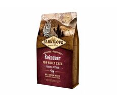 CARNILOVE Cat Grain Free Reindeer Adult Energy&Outdoor 2kg / Ganzheitliches Alleinfuttermittel für ausgewachsene Katzen / getreidefrei