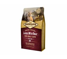 CARNILOVE Katze getreidefrei Lamm & Wildschwein Adult sterilisiert 2kg / Ganzheitliches Alleinfuttermittel für ausgewachsene Katzen / getreidefrei