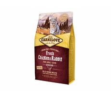 CARNILOVE Cat Fresh Huhn & Kaninchen 2 kg / Super-Premium-Komplettlösung für ausgewachsene Katzen / stärkt das Immunsystem 
