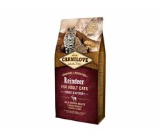 CARNILOVE Katze getreidefrei Rentier Adult 6kg / Ganzheitliches Alleinfuttermittel für Katzen / ohne Getreide und Kartoffeln 