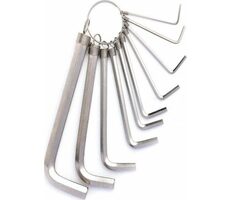 Deli Tools EDL3100 Inbusschlüsselsatz / Größe 1,5 & 2 & 2,5 & 3 & 3,5 & 4 & 5 & 6 & 8 & 10 mm