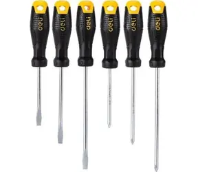 Deli Tools EDL620006 Schraubendrehersatz mit Magnet / 3x Schlitz / 3x Kreuz