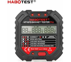 Habotest HT107D Steckdosentester mit Digitalanzeige
