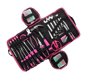 SIXTOL HOME PINK 120 BAG / Werkzeugset / Kohlenstoffstahl / 120-tlg