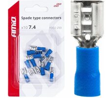 AMiO -Anschlüsse - Buchse blau 6,3 mm 1,5-2,5 mm2 15 A / Satz mit 10 Stück