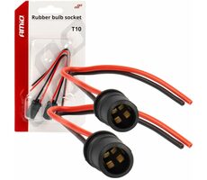 AMiO T10 Lampenfassungen mit Kabel - 2er-Set