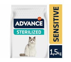 ADVANCE CAT Sterilized Sensitive 1,5kg / Super Premium Futter (Granulat) / für sterilisierte Katzen mit empfindlicher Verdauung