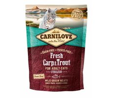 Carnilove Cat Fresh Carp & Trout Sterilized 0,4kg / Granulat für Katzen / für erwachsene Katzen