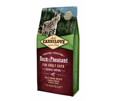 Carnilove Cat Grain Free Duck&Pheasant Adult Hairball Control 6 kg / Granulat für Katzen / zur Konditionierung erwachsener Katzen