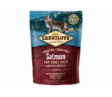 Carnilove Cat Grain Free Salmon Adult Sensitive&Long Hair 400g / Granulat für Katzen / für empfindliche oder langhaarige Katzen