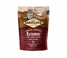 Carnilove Cat Grain Free Reindeer Adult Energy&Outdoor 400g / Granulat für Katzen / für Katzen mit Bewegungsmöglichkeit im Freien
