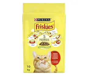 Friskies Adult Fleisch & Gemüse 10 kg / Granulat für Katzen / für ausgewachsene Katzen