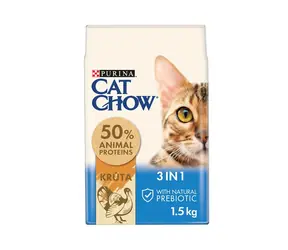 PURINA Cat Chow 3in1 1,5 kg / Granulat für Katzen / für erwachsene Katzen
