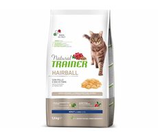 Trainer Natural Cat HAIRBALL Huhn 1,5kg / Granulat für Katzen / für erwachsene Katzen mit Fokus auf Haarballen bei der Verdauung