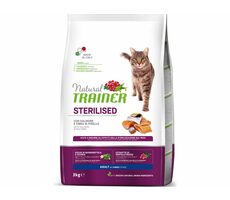 Trainer Natural Cat STERILISED Lachs 3kg / Granulat für Katzen / für sterilisierte erwachsene Katzen