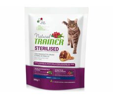 Trainer Natural Cat STERILISED Trockenschinken 300g / Granulat für Katzen / für sterilisierte erwachsene Katzen