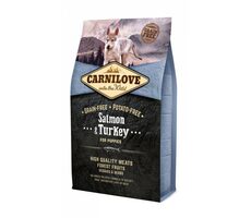 Carnilove Lachs & Truthahn für Welpen 4 kg / Ganzheitliches Alleinfuttermittel für Welpen 