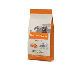 Nature's Sorte Original für mittelgroße Hunde mit Lachs 12kg / Futter für ausgewachsene Hunde mittelgroßer und großer Rassen 
