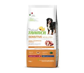 Trainer Natural Sensitive No Gluten Adult Medium/Maxi Ente 12kg / Alleinfuttermittel für mittelgroße und große Hunderassen