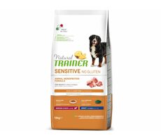 Trainer Natural Sensitive No Gluten Adult Medium/Maxi Pork 12kg / Alleinfuttermittel für mittelgroße und große Hunderassen