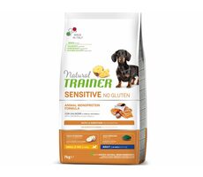 Trainer Natural Sensitive No Gluten Adult Mini Lachs 7kg / Alleinfuttermittel für ausgewachsene Hunde kleiner Rassen