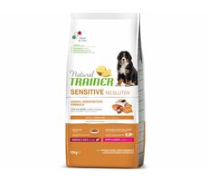 Trainer Natural Sensitive No Gluten Puppy&Jun Medium/Maxi Lachs 12kg / für Welpen/Junghunde mittlerer und großer Rassen