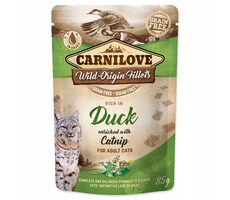 Carnilove Katzenbeutel Ente mit Katzenminze 85g / Beutel für Katzen