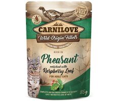 Carnilove Katzenbeutel Fasan mit Raspberry 85g / Beutel für Katzen