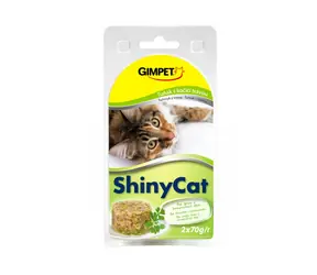 GIMBORN Gimpet ShinyCat Thunfisch + Katzengras Dose 2x70g