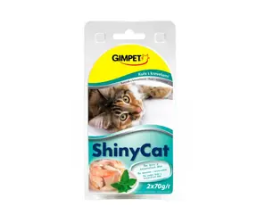 GIMBORN Gimpet ShinyCat Garnelen + Hühnchen aus der Dose 2x70g