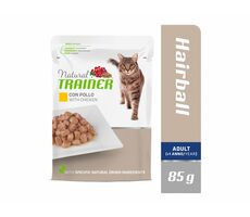 Natural Trainer Cat Adult HAIRBALL Huhn 85 g / Beutel für Katzen