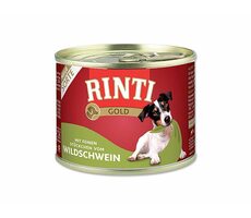 Finnern Rinti Gold Dose für Hunde Wildschweinstücke 185g