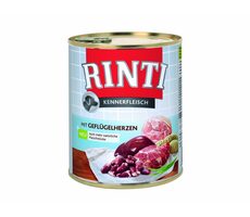 Finnern Rinti Dose für Hunde Geflügelherz 800g