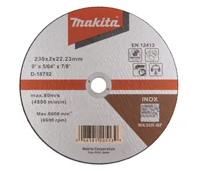 Makita D-18792 Trenn- und Schleifscheibe für Metall 230 x 2 x 22,23 mm