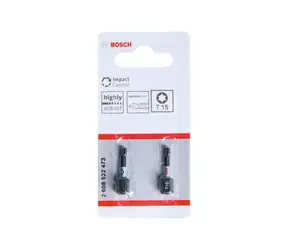 BOSCH 2608522473 / Impact Control Schraubendreher-Bit-Set (2 Stück) / T15 25 mm