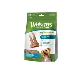 Whimzees Antlers S 360g / Zahnpflege-Leckerli für Hunde