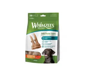 Whimzees Geweih L 360g / Zahnpflege-Leckerli für Hunde