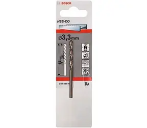 BOSCH HSS-Co 2608585843 / Spiralbohrer für Metall / 3,2 x 36/65 mm / 1 Stk