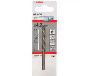 BOSCH HSS-Co 2608585848 / Spiralbohrer für Metall / 4,2 x 43/75 mm / 1 Stk
